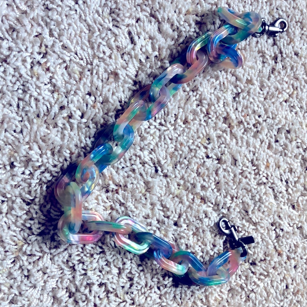 Coach Resin Chain, Pastel NWOT